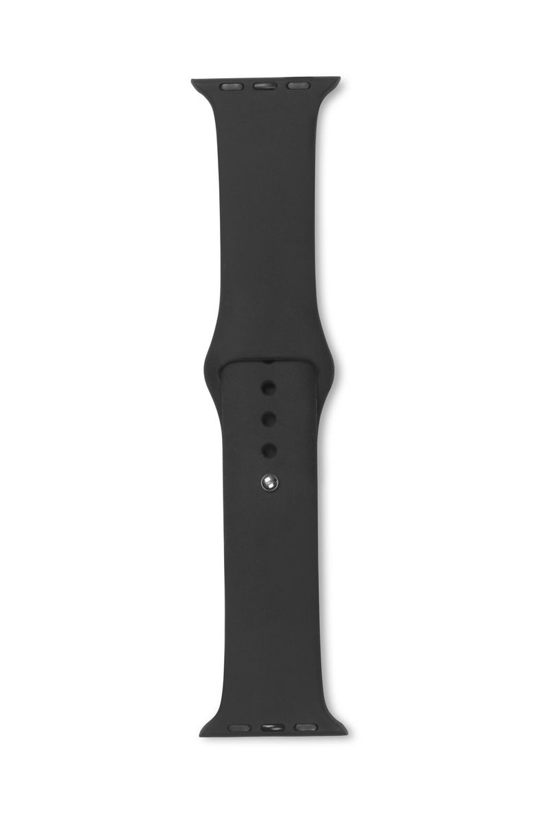 eSTUFF-ES660120-accessorio-indossabile-intelligente-Band-Nero-Silicone--Apple-Watch-Silicone-Strap---Color-Black.-Width-