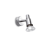 Ideal Lux Applique Contemporanea Slem Metallo Nickel 1 Luce Gu10 10W 3000K Luce Calda