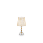 Ideal Lux Lampade Da Scrivania - Ufficio Classico Queen Metallo Oro 1 Luce E27 Medium