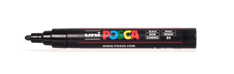 --UNI-POSCA-pennarello-marcatore-indelebile-nero-5M-punta-1.8---2.5mm