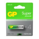 V-TAC GP Batteries Super Alkaline GP15A Batteria monouso Stilo AA, LR06 Alcalino