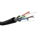 Microconnect Goobay 57295 cavo di rete Nero 100 m Cat5e F/UTP (FTP)