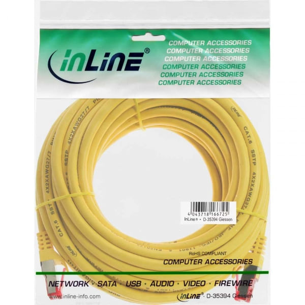 Cavo-patch---S-FTP-PiMf---Cat.6---250-MHz---PVC---rame---giallo---40-m