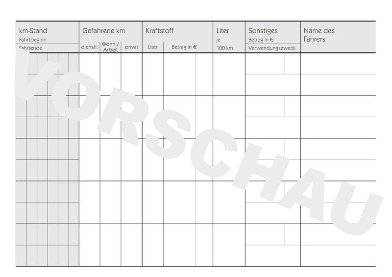 AVERY-Zweckform-modulo-libro-giornale-di-bordo-auto-con-consumo-di-carburante-222D-DIN-A6-orizzontale-1x-48-pagine