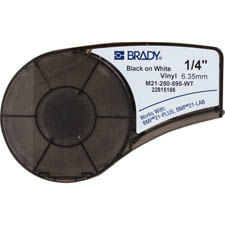 Brady-M21-250-595-WT-BK-Vinyl-Schwarz-auf-Weiß-6mm-x-64m-permanent-endlos-f.-BMP21-PLUS--139744-