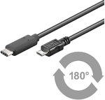 Microconnect-USB-C-Micro-USB-B-1-m-cavo-USB-USB-2.0-Micro-USB-B-Nero--USB-C-to-USB2.0-Micro-B-1M---Black-for-synching-an