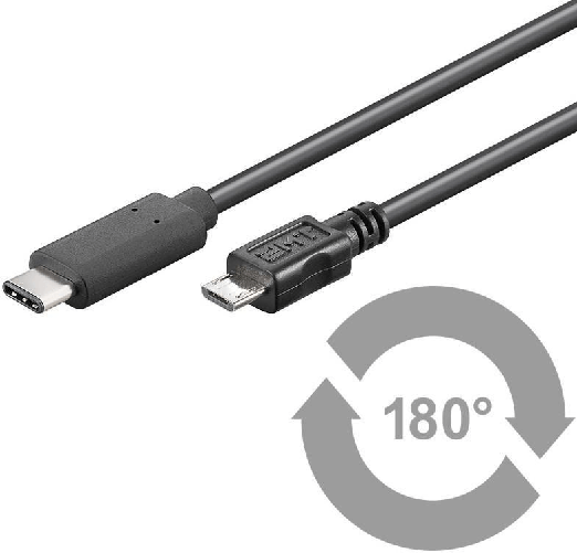 Microconnect-USB-C-Micro-USB-B-1-m-cavo-USB-USB-2.0-Micro-USB-B-Nero--USB-C-to-USB2.0-Micro-B-1M---Black-for-synching-an