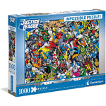 Clementoni Puzzle per Adulti Clementoni 1000 pezzi impossible puzzle Justice League dimensione intero 69x50 cm