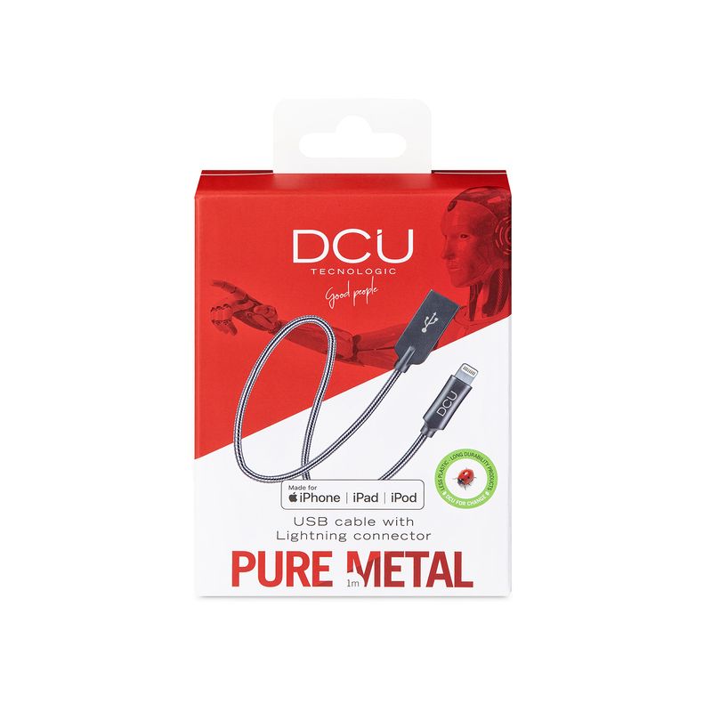 DCU-Advance-Tecnologic-34101260-cavo-Lightning-1-m-Argento