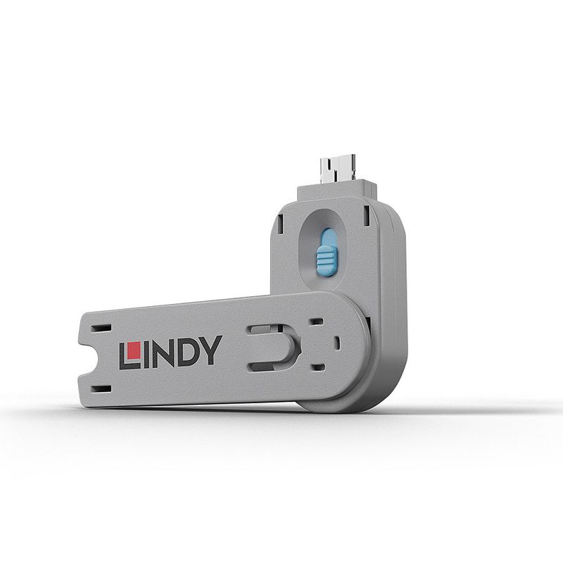 Lindy-40622-clip-sicura-Chiave-bloccaporta-USB-tipo-A-Blu-Acrilonitrile-butadiene-stirene-ABS-1-pz--USB-Type-A-Port-Bloc