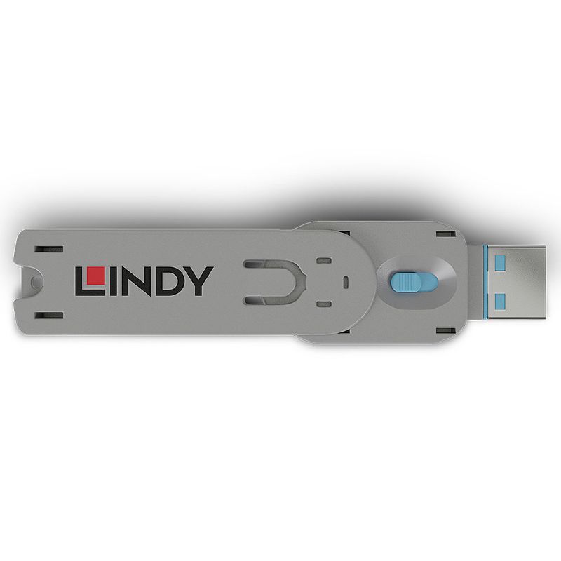 Lindy-40622-clip-sicura-Chiave-bloccaporta-USB-tipo-A-Blu-Acrilonitrile-butadiene-stirene-ABS-1-pz--USB-Type-A-Port-Bloc