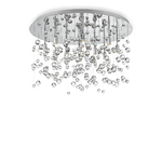 Ideal Lux Plafoniera Contemporanea Neve Metallo Cromo 8 Luci G9 3W 3000K Luce Calda