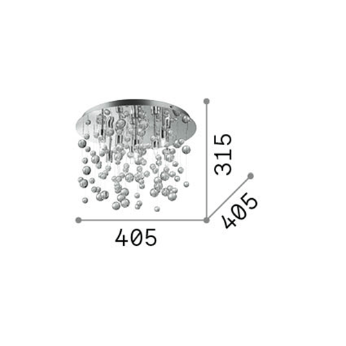 Plafoniera-Contemporanea-Neve-Metallo-Cromo-8-Luci-G9-3W-3000K-Luce-Calda