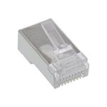 InLine Spina modulare 8P4C RJ45 a crimpare su cavo tondo, schermato, conf.100pz