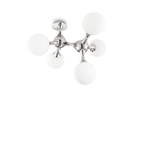 Ideal Lux Plafoniera Contemporanea Nodi Metallo Bianco 5 Luci E14