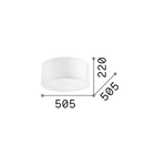 Plafoniera-Moderna-Wheel-Corda-Bianco-3-Luci-E27