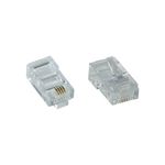 Spina-modulare-8P4C-RJ45-da-crimpare-su-cavo-piatto-ISDN-confezione-da-100