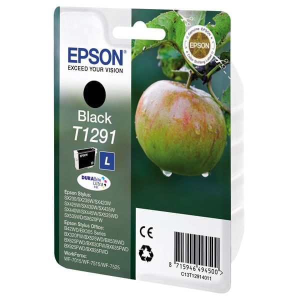 ORIGINALE-Epson-Cartuccia-d--39inchiostro-nero-C13T12914012-T1291-385-pagine-112ml