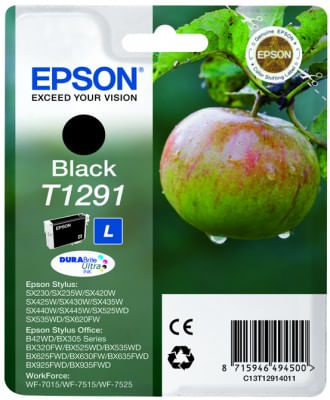 ORIGINALE-Epson-Cartuccia-d--39inchiostro-nero-C13T12914012-T1291-385-pagine-112ml