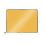 Leitz-70430019-lavagna-800-x-600-mm-Vetro-Magnetico--Leitz-Cosy-Magnetic-Glass-Whiteboard-80-x-60-cm-Warm-Yellow-