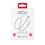 Dcu tecnologic Cavo DCU Tecnologic Lightning C89 - Connettore USB 2.0 in Alluminio - Conduttore in Rame - Colore Silver