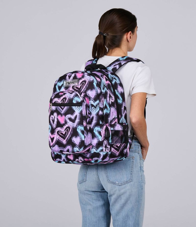 Zaino-scuola-Seven-Freethink-Girl-Jet-Black