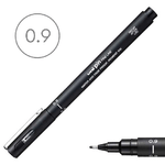 Marcatore-Fineliner-a-penna-UNI-PIN-punta-09-mm-inchiostro-pigmentato-colore-nero-tratto-preciso-e-nitido-per-disegni-tecnici