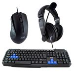 3GO COMBODRILEH2 tastiera Mouse incluso Giocare USB QWERTY Nero