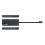 Manhattan-168410-hub-di-interfaccia-USB-tipo-C-5000-Mbit-s-Nero--USB-C-Dock-Hub-Ports-x7-USB-A-x7-5-Gbps-USB-3.2-Gen1-ak