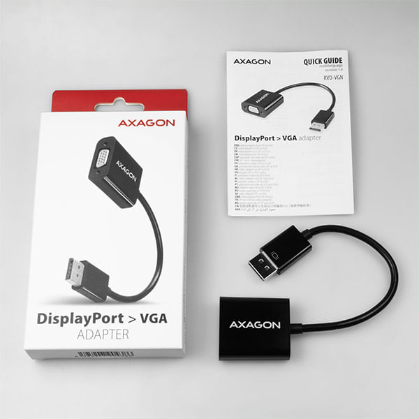 Axagon-RVD-VGN-Videokabel-Adapter-016-m-DisplayPort-VGA--D-Sub--Schwarz--RVD-VGN-