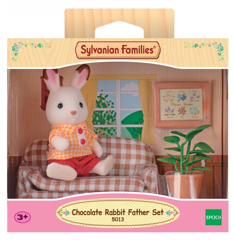 SYLVANIAN-FAMILIES--CONIGLIO-PAPA-CIOCCOLATO