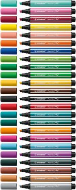 STABILO-Pen-68-MAX-marcatore-Beige-Nero-Blu-Marrone-Verde-Azzurro-Verde-chiaro-Arancione-Rosa-Viola-Rosso-Viola-Giallo-12-pz