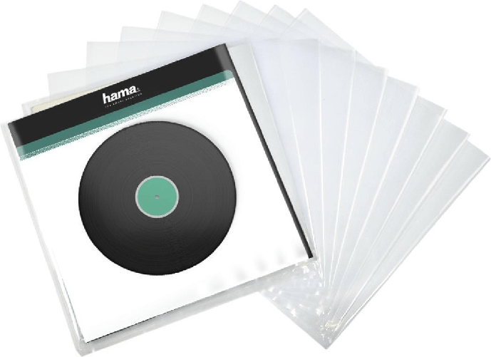 Hama-LP-Outer-Sleeves-x10-Transparent