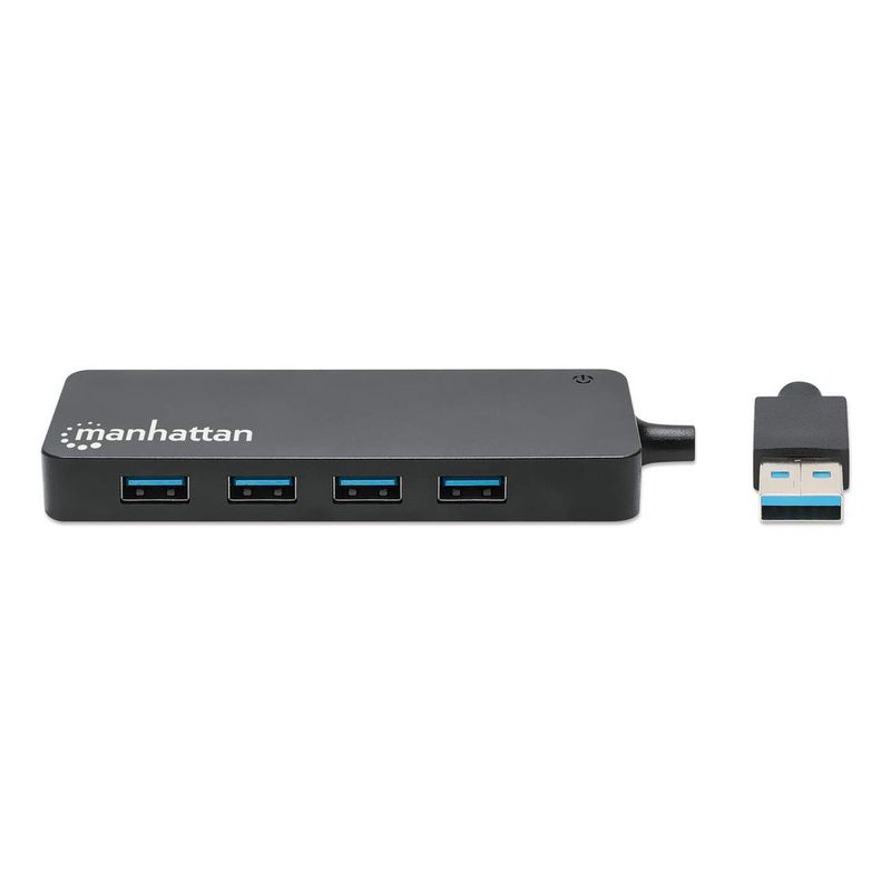 Manhattan-168403-hub-di-interfaccia-USB-3.2-Gen-1-3.1-Gen-1-Type-A-5000-Mbit-s-Nero--USB-A-Dock-Hub-Ports-x7-USB-A-x7-5-