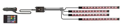 4-Pannelli-Luce-Led-Per-Auto-Con-Telecomando-Con-Microfono-Per-La-Sincronizzazione-Dei-Suoni-Con-La-Luce-8-Modalita--Di-Luce