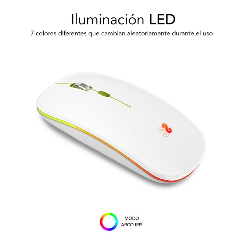 SUBBLIM-SUBMO-LDFLAT2-mouse-Ambidestro-RF-Wireless---Bluetooth---USB-Type-A-Ottico-1600-DPI