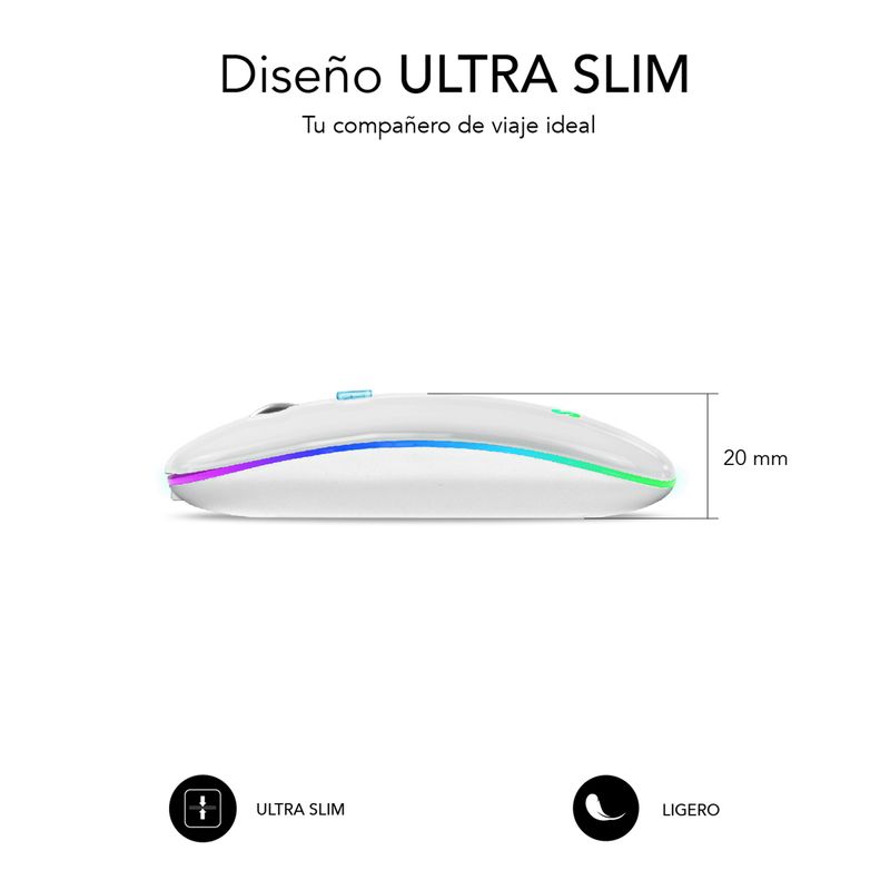 SUBBLIM-SUBMO-LDFLAT2-mouse-Ambidestro-RF-Wireless---Bluetooth---USB-Type-A-Ottico-1600-DPI