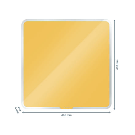 Leitz-70440019-lavagna-450-x-450-mm-Vetro-Magnetico--Leitz-Cosy-Magnetic-Glass-Whiteboard-45-x-45-cm-Warm-Yellow-