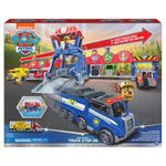 Spinmaster PAW Patrol Big Truck Pups, Truck Stop HQ, set di gioco trasformabile da 91,4 cm di larghezza, action figure