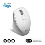 SUBBLIM RATON OPTICO DUAL COMFORT ERGO DUAL BATERIA BLANCO mouse Universale Mano destra Bluetooth + USB Type