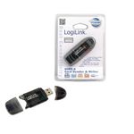 LogiLink Cardreader USB 2.0 Stick external for SD/MMC lettore di schede Nero