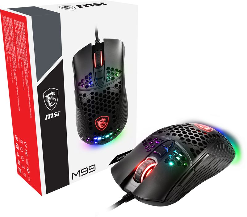 MSI-Souris-Gaming-M99-Box-mouse-Mano-destra-USB-tipo-A-Ottico