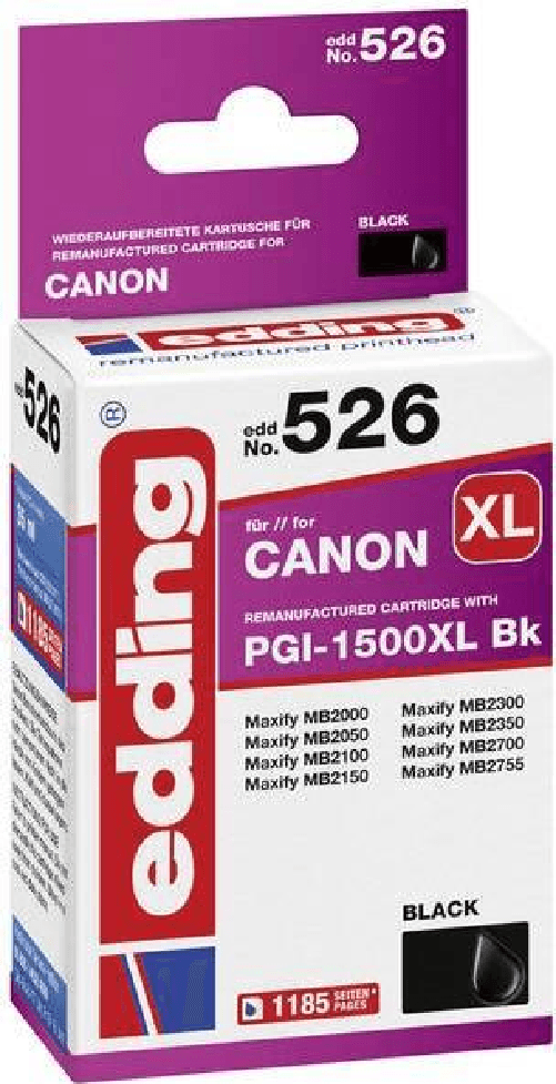 cartuccia-per-stampante-edding-EDD-526-nera-compatibile-con-Canon-PGI-1500-XL-BK