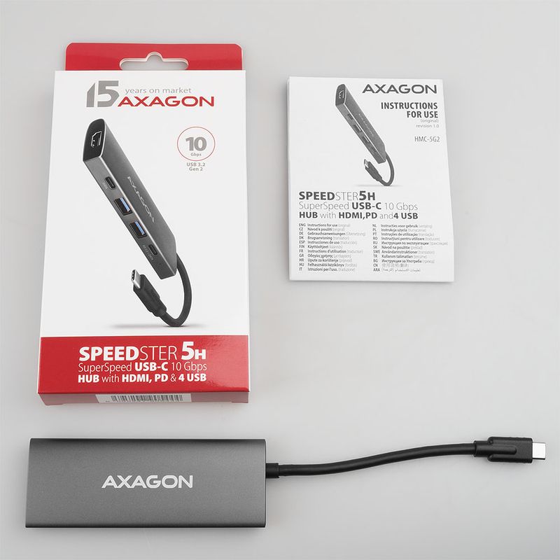 Axagon-HMC-5G2---USB-3.2-Gen-2--3.1-Gen-2--Type-C---HDMI---USB-3.2-Gen-2--3.1-Gen-2--Type-A---USB-3.2-Gen-2--3.1-Gen-2--