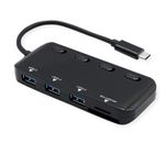 ROLINE 14.02.5059 replicatore di porte e docking station per laptop USB 3.2 Gen 1 (3.1 Gen 1) Type-C Nero