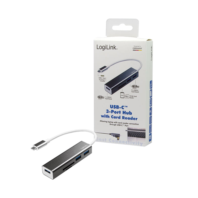 LogiLink-UA0305-replicatore-di-porte-e-docking-station-per-notebook-USB-3.2-Gen-1--3.1-Gen-1--Type-C-Alluminio