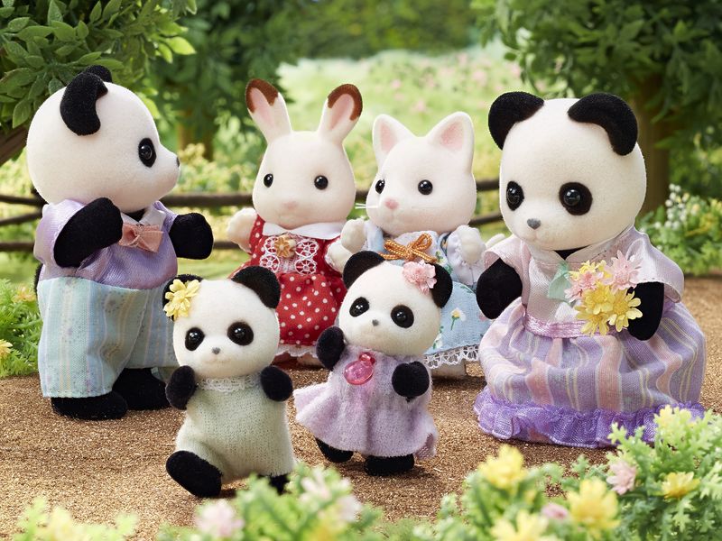 SYLVANIAN-FAMILIES--FAMIGLIA-POOKIE-PANDA