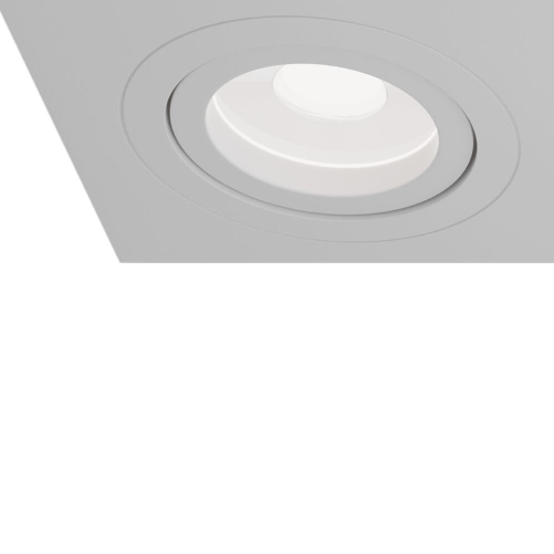 Triplo-Faretto-Da-Incasso-Moderno-Atom-Alluminio-Bianco-3-Luci-Diffusori-Tessile