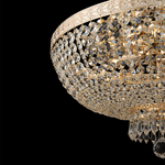 Lampadaro-Contemporaneo-Bella-Metallo-Oro-8-Luci-Diffusori-Metallo