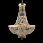 Lampadaro-Contemporaneo-Bella-Metallo-Oro-8-Luci-Diffusori-Metallo